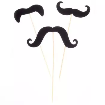 Усы набор для фотосессии, 3 шт.