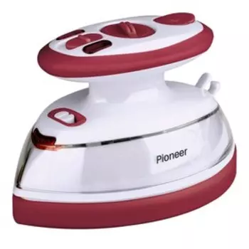 Утюг дорожный Pioneer SI1004, 20 г/мин, 40 мл, цвет красный-белый