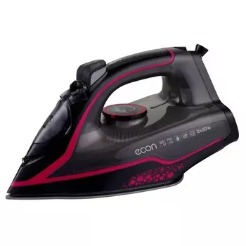 Утюг econ ECO-BI2405, 2400 Вт, керамическая подошва, 210 мл, чёрно-красный