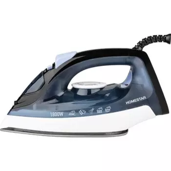 Утюг HomeStar HS-4012, 1800 Вт, тефлоновая подошва, 190 мл, синий
