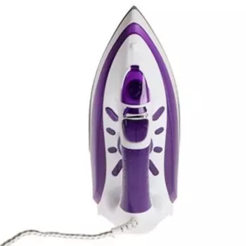Утюг Irit IR-2233, 2000 Вт, тефлоновая подошва, 250 мл, шнур 1.5 м, фиолетово-белый