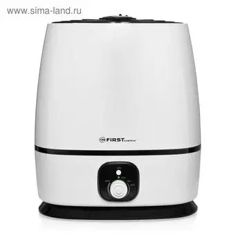 Увлажнитель воздуха FIRST FA-5599-4, ультразвуковой, 25 Вт, 6 л, 25 м2, ароматизация, белый