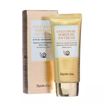 Увлажняющий BB крем FarmStay с муцином улитки SPF 50+ / PA+++, 50 г