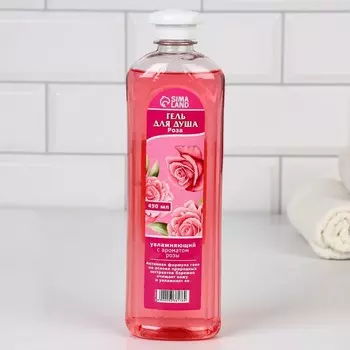 Гель для душа, увлажнение, 490 мл, аромат розы, КЛАДОВАЯ КРАСОТЫ