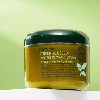 Увлажняющий осветляющий крем FarmStay, с семенами зеленого чая, 100 мл