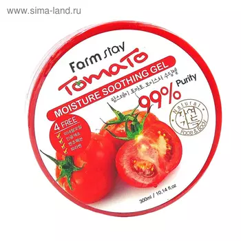 Увлажняющий успокаивающий многофункциональный гель FarmStay, с томатом, 300 мл
