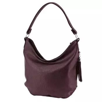 В2263 Сумка мешок, отдел на молнии, цвет бордовый 29х40х10см