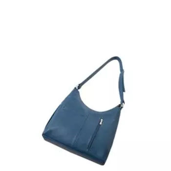 В2302 Сумка мешок, отдел на молнии, цвет синий 30х30х10см