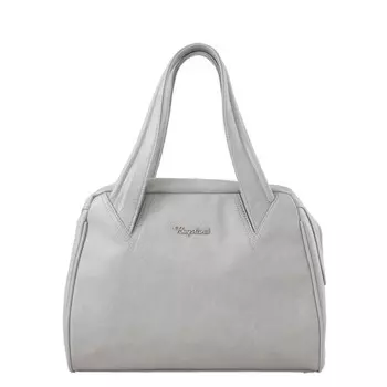 В2432 Сумка тоут, отдел на молнии, цвет серый 25х38х15см