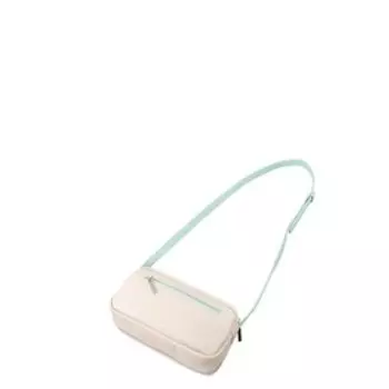 В2438 Сумка кросс-боди, отдел на молнии, цвет молочный 16х24х9см