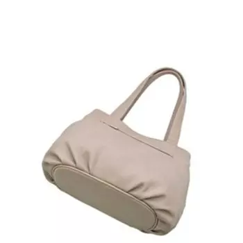 В2467 Сумка мешок, отдел на молнии, цвет бежевый 25х33х15см