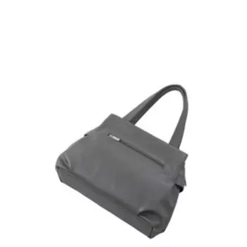 В2486 Сумка тоут, отдел на молнии, цвет серый 30х25х10см