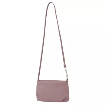 В2547 Сумка кросс-боди, отдел на молнии, цвет пыльная роза 15х24х6см