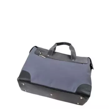 Сумка деловая, отдел на молнии, цвет черный/темно-синий 34х42х16см