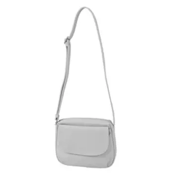 В2613 Сумка кросс-боди, отдел на молнии, цвет светло-серый 20х21х7см