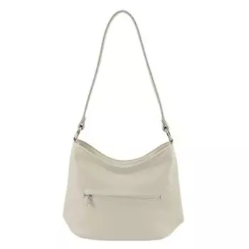 В2649 Сумка мешок, отдел на молнии, цвет светло-бежевый 25х30х10см