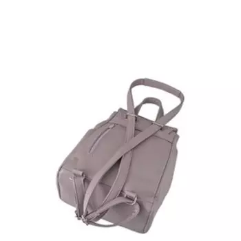 В2665 Сумка-рюкзак, отдел на клапане, цвет темно-бежевый 32х24х12см