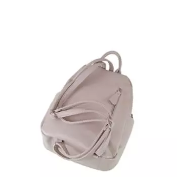 В2684 Рюкзак, отдел на молнии, цвет розово-бежевый 33х25х12см