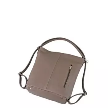 Сумка мешок, отдел на молнии, цвет темно-бежевый 34х25х13см