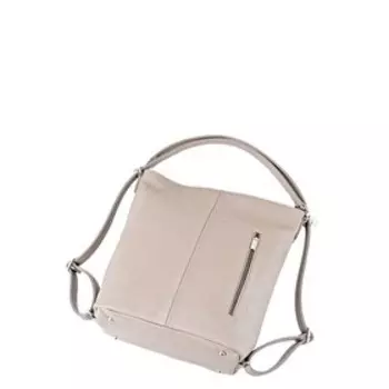 В2688 Сумка мешок, отдел на молнии, цвет светло-бежевый 34х25х13см