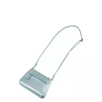 В2692 Сумка кросс-боди, отдел на молнии, цвет голубой 14х20х6,5см