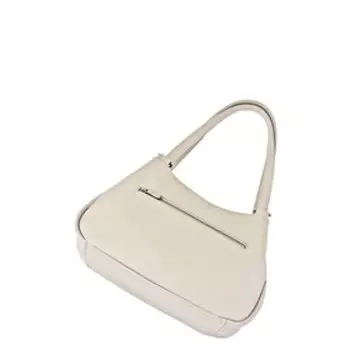 В2701 Сумка мешок, отдел на молнии, цвет светло-бежевый 21х25х11см