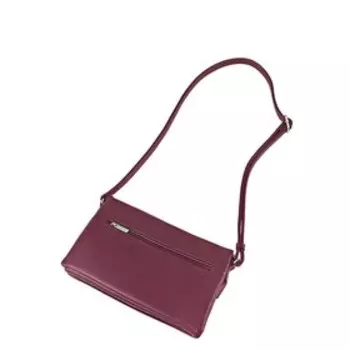 В2721 Сумка кросс-боди, отдел на молнии, цвет бордовый 17х26х6см