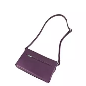 В2721 Сумка кросс-боди, отдел на молнии, цвет фиолетовый 17х26х6см