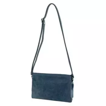 В2721 Сумка кросс-боди, отдел на молнии, цвет синий 17х26х6см