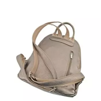 В2728 Рюкзак, отдел на молнии, цвет золото/бежевый 30х24х12см