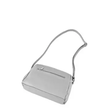 Сумка кросс-боди на молнии, цвет серый