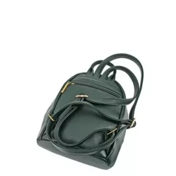 В2740 Рюкзак, отдел на молнии, цвет зеленый 25х22х10см