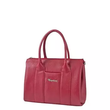 В2745 Сумка тоут, отдел на молнии, цвет красный 21х32х9см