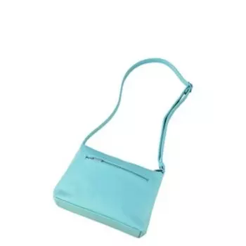 Сумка кросс-боди, отдел на молнии, цвет голубой 19х24х6см