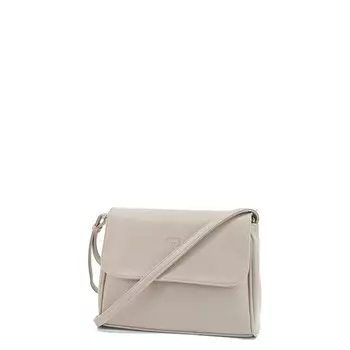 В2749 Сумка мессенджер, отдел на клапане, цвет бежевый 21х26х7см