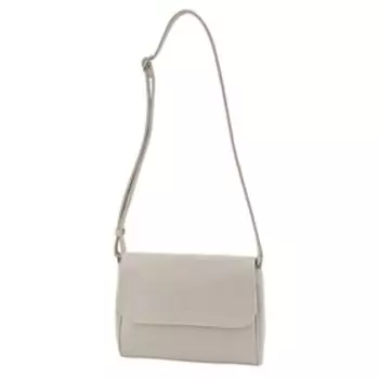 В2749 Сумка мессенджер, отдел на клапане, цвет серо-бежевый 21х26х7см