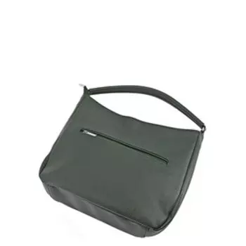 В2762 Сумка мешок, отдел на молнии, цвет зеленый 26х23х9см