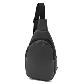 В2770 Рюкзак-слинг, отдел на молнии, цвет черный 28х16х4см