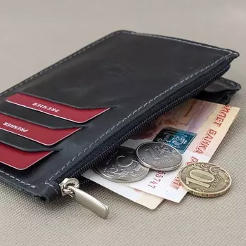 V-05-30 Кошелек-кредитница V-05,черный пулап - 30