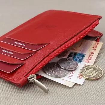 V-05-35 Кошелек-кредитница V-05,красный ладья - 35