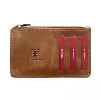 V-05-40 Кошелек-кредитница V-05,коричневый пулл-ап - 40