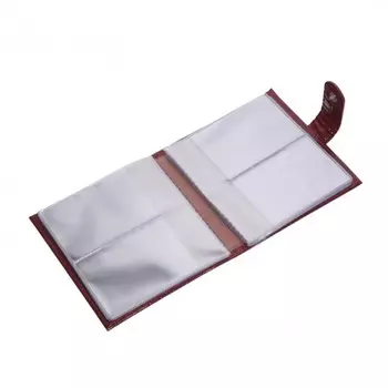 V-46-112 Визитница V-46,коричневый темный крокодил мелкий - 112