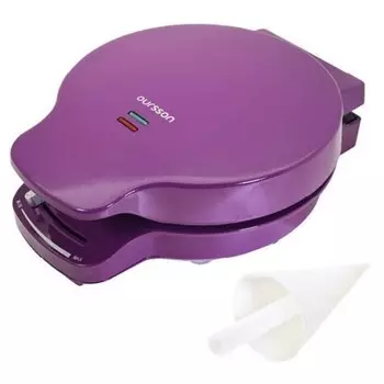 Вафельница электрическая Oursson WM1203/SP, 1200 Вт, тонкие вафли,антипригарное покрытие, фиолетовая