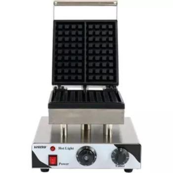 Вафельница электрическая VA-WB3, 1500 Вт, бельгийские, антипригарное покрытие, серебристая