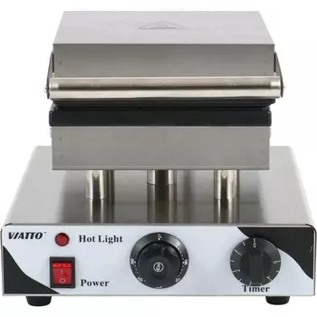 Вафельница электрическая VA-WB3, 1500 Вт, бельгийские, антипригарное покрытие, серебристая