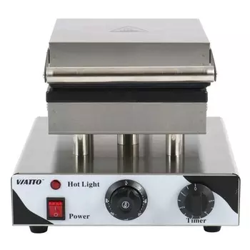 Вафельница электрическая VA-WB4, 1500 Вт, бельгийские, антипригарное покрытие, серебристая