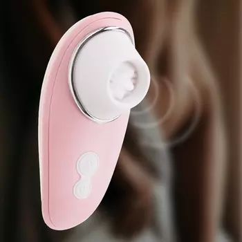 Вибратор вакуумно-волновой, клиторальный, 10 режимов, 2 АА, розовый