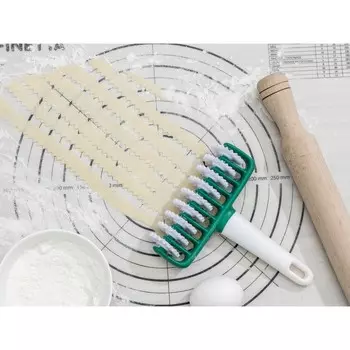 Валик для нарезки теста KONFINETTA «Сладость», фактурный, 14174 см, белый