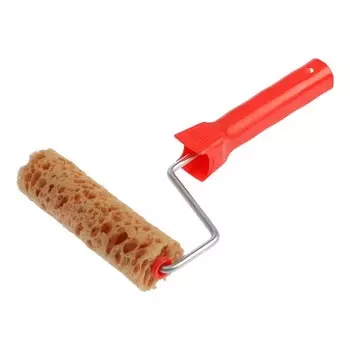 Валик ЛОМ, "Сыр", поролон, 150 мм, рукоятка d=6 мм, D=40 мм