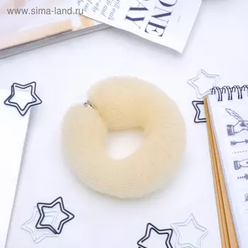 Валик на кнопке для создания пучка, 4.517, бежевый